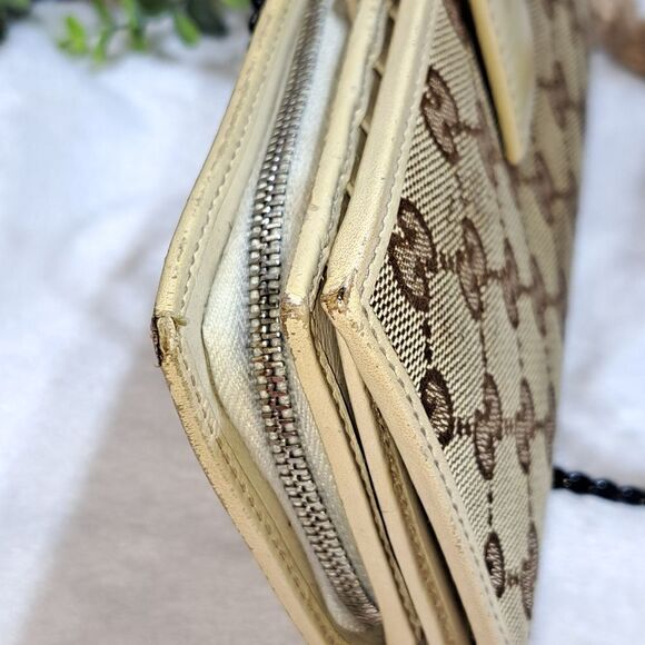 Authentic Gucci GG Canvas and Leather Wallet - Picture 8 of 16